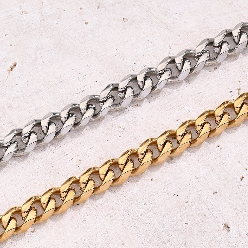 1 Strand/Package 304 Stainless Steel 18K Gold Plated Polished 6x5.5mm Jewelry Accessories