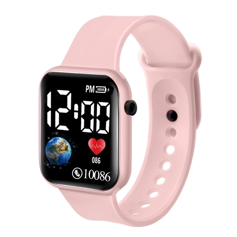 Minimalist Classic Style Solid Color Electronic Kids Watches