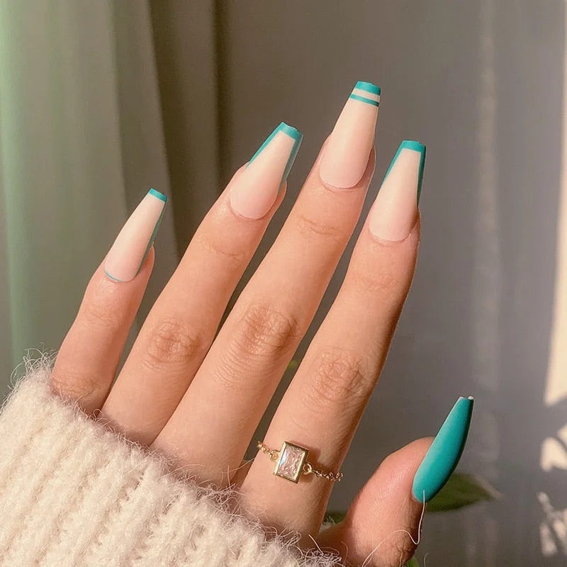 false nails with designs acrylic for nail Imitation Pearl Lace Bowknot press on nails Charming Pre Design fake nails with glue-Nail Inspo