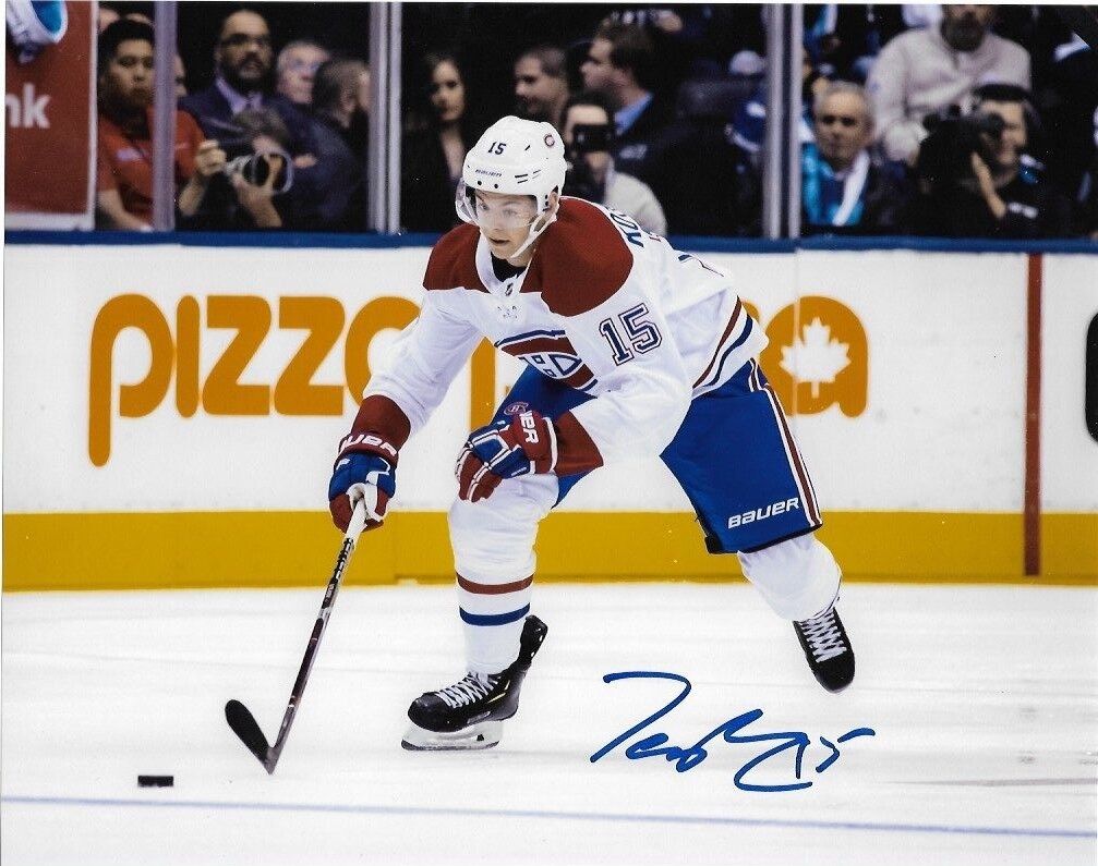 Montreal Canadiens Jesperi Kotkaniemi Signed Autographed 8x10 NHL Photo Poster painting COA #3