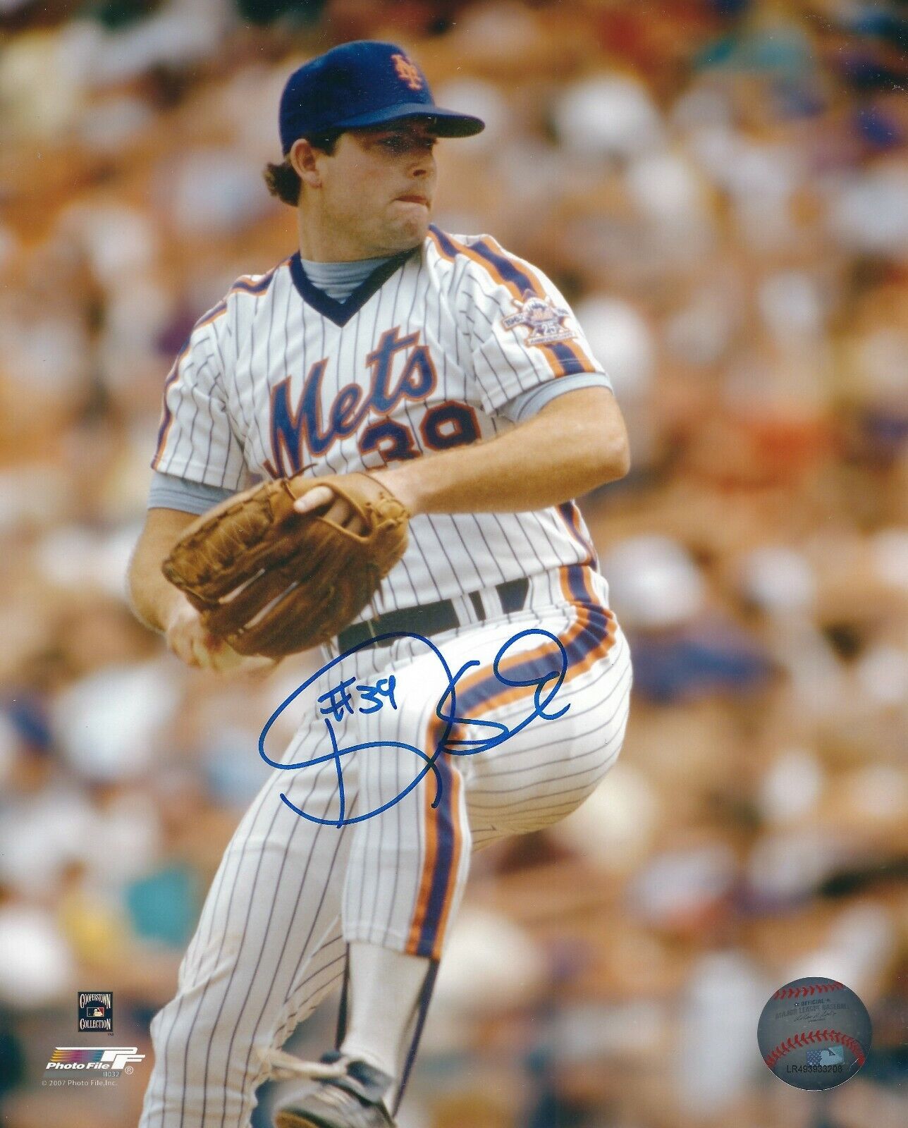 Signed 8x10 DOUG SISK New York Mets Autographed Photo Poster painting - COA