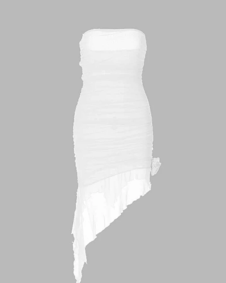 Frost Dynamic Ruffled Tube Dress