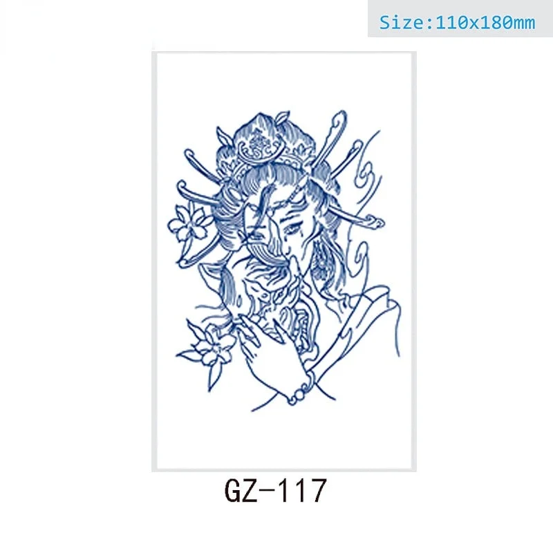 Net Red Herbal Juice Semi-permanent Waterproof Sweat-proof Tattoo Masking Scar Tattoo Sticker Herbal Juice Tattoo Sticker