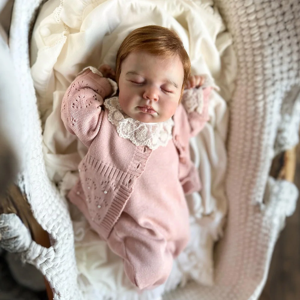 [🔊Heartbeat Sound and Coos]  20" Handmade Lifelike Reborn Newborn Baby Sleeping Girl Named Dmada, Looks Really Cute -Creativegiftss® - [product_tag] RSAJ-Creativegiftss®