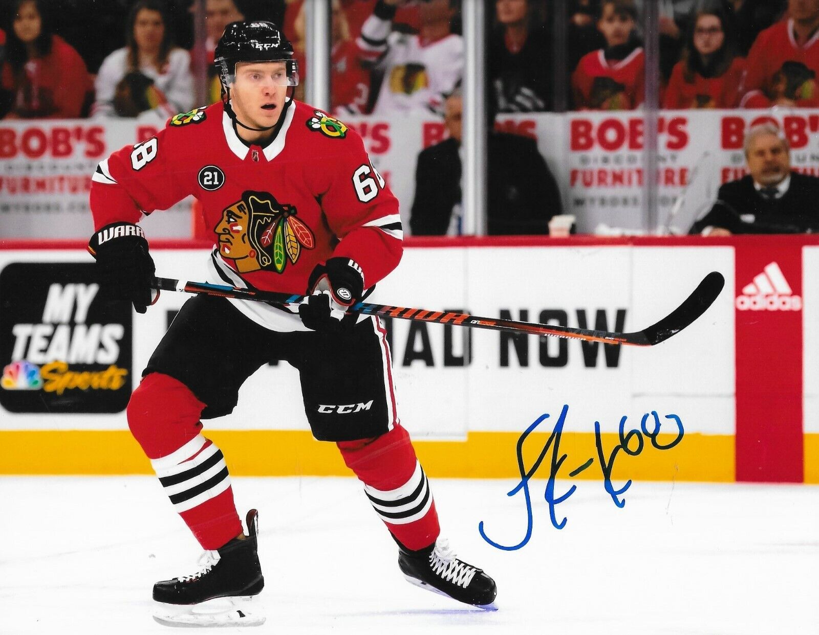 Slater Koekkoek signed Chicago Blackhawks 8x10 Photo Poster painting autographed Hawks 2