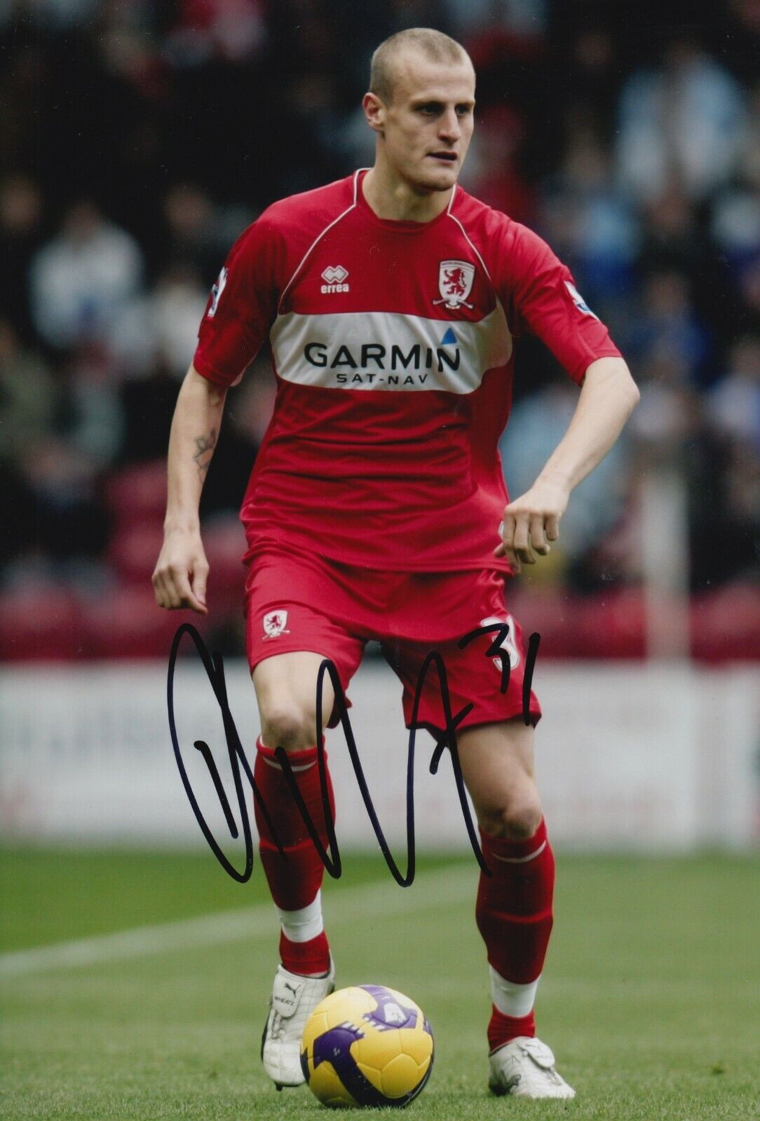 David Wheater Hand Signed 12x8 Photo Poster painting - Middlesbrough Football Autograph 1.