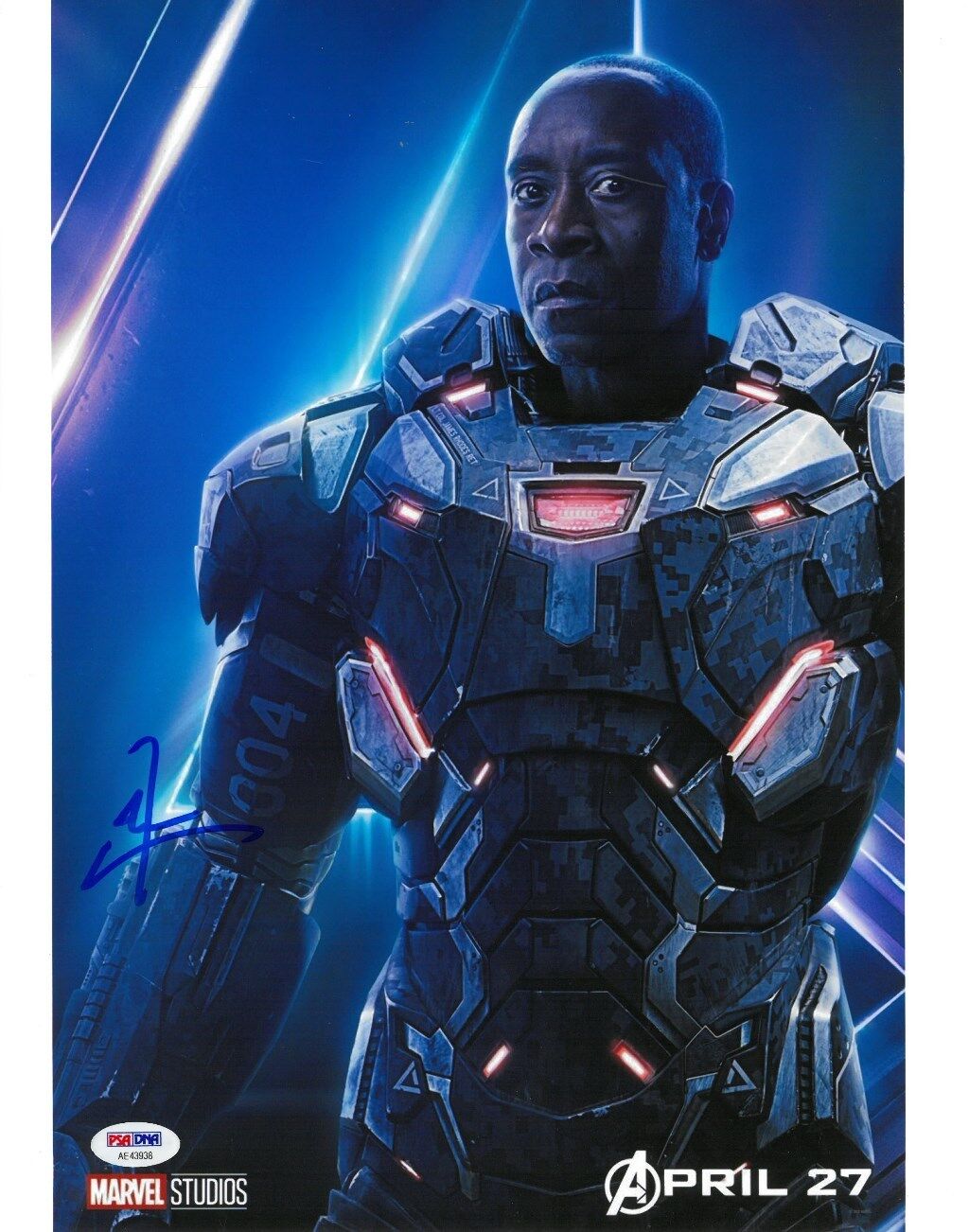 Don Cheadle Signed Iron Man Authentic Autographed 11x14 Photo Poster painting PSA/DNA #AE43938