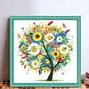 Lucky Tree-Partial 9CT Stamped Cross Stitch Bead Embroidery 55*55cm