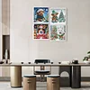 (US Local)4pack Xmas Animal-Crystal Rhinestone Diamond Painting(30x30cm)