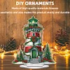 2D Flat Christmas Lighthouse Print DIY Table Top Diamond Painting Ornament Kits