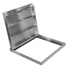 [US Local Warehouse] Stainless Steel Manhole Cover 26.97x23.62in Access Hatch Door with Handle Septic Tank Lid for Cellars Basement Patio Yard Window Well