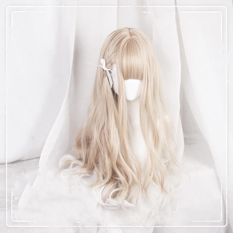 Cute Lolita Brown White Gradient Long/ Short Wig SP15494