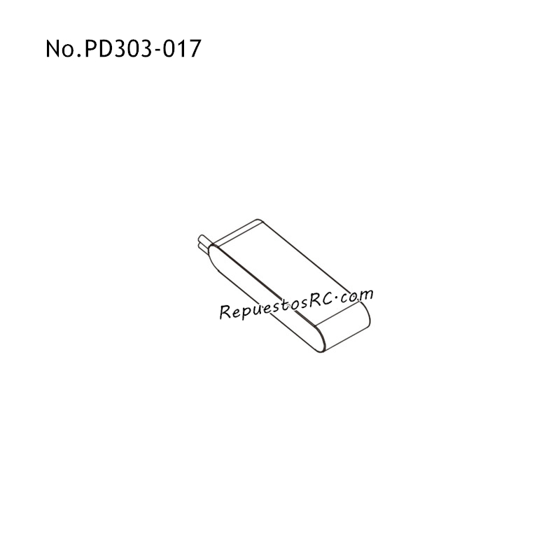 PD RACING TR16ii Piezas para Coches RC Bater&iacute;a de 7.4V 1800mAh PD303-017