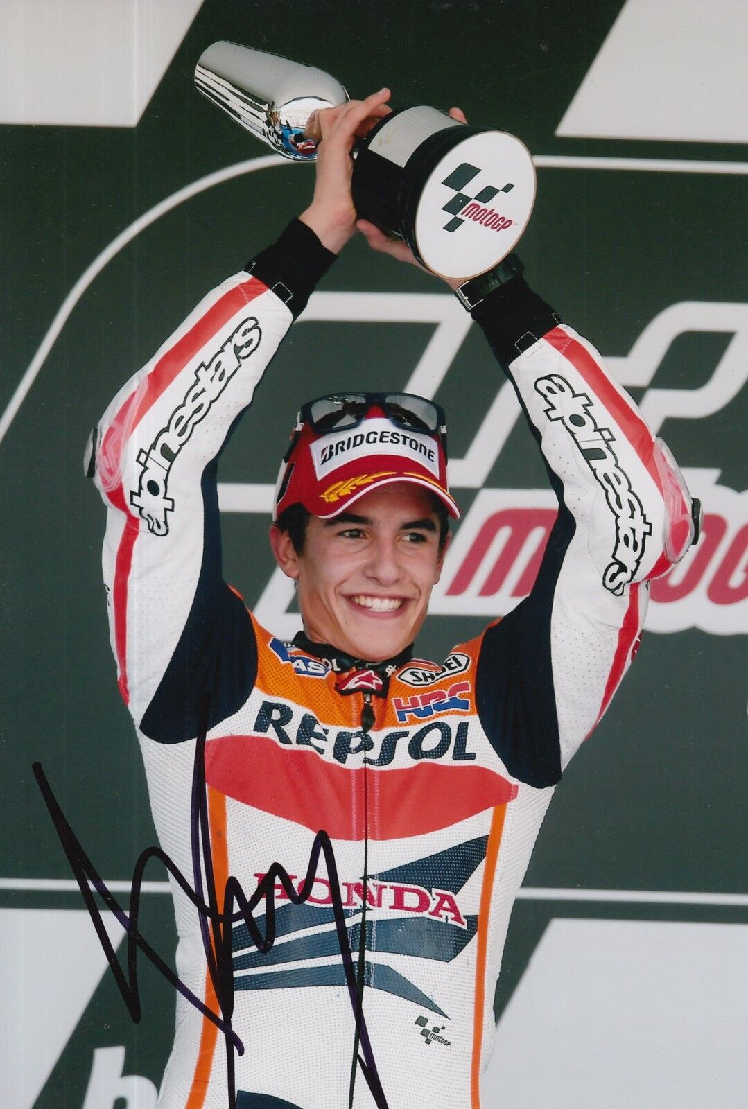 MARC MARQUEZ HAND SIGNED REPSOL HONDA 12X8 Photo Poster painting MOTOGP AUTOGRAPH PROOF 14.