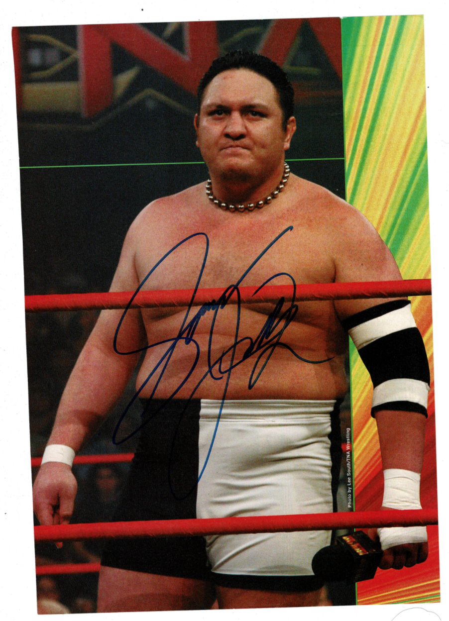 Samoa Joe signed autographed magazine Photo Poster painting! RARE! AMCo Authenticated! 13528