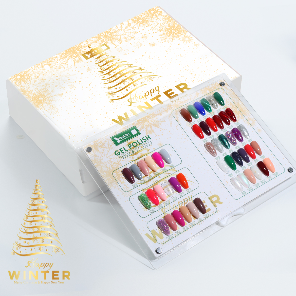 Beautilux Gel Polish Kit 48pcs x10ml &ldquo;Happy Winter" Collection