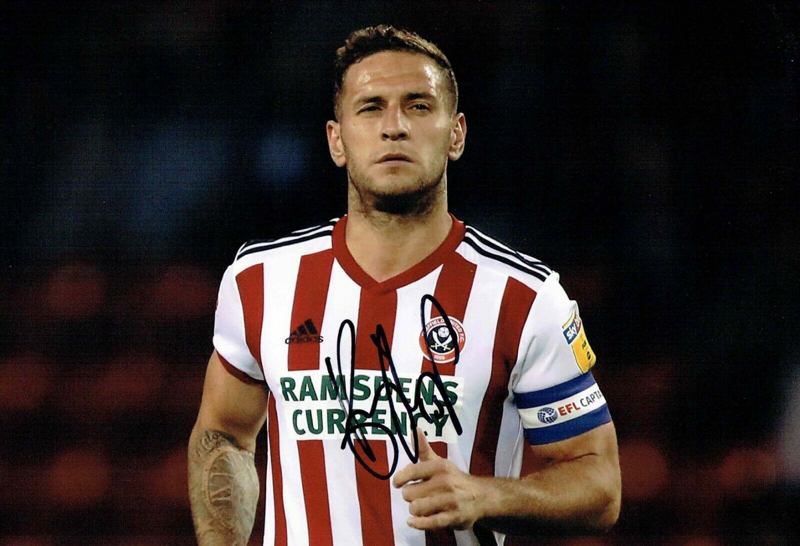 Billy SHARP Sheffield United Signed Autograph 12x8 Photo Poster painting D AFTAL COA Sheff Utd