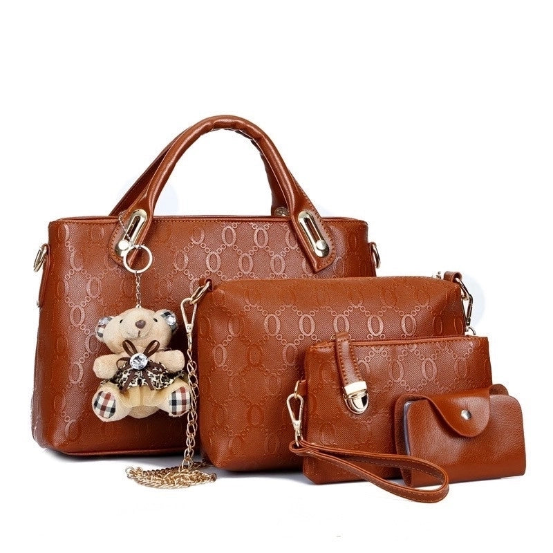 Women’s Large All Seasons Pu Leather Streetwear Bag Sets
