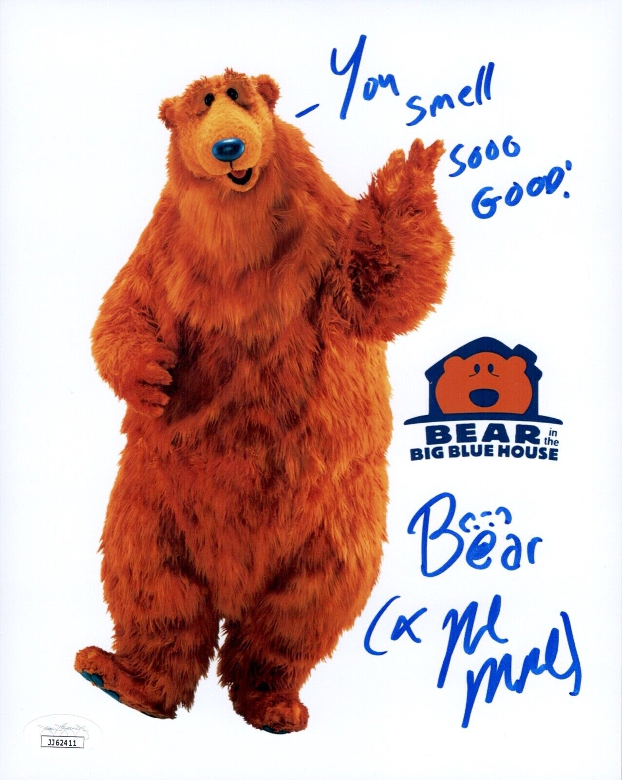 NOEL MACNEAL Signed BEAR IN THE BIG BLUE HOUSE 8x10 Photo Poster painting Autograph JSA COA Cert