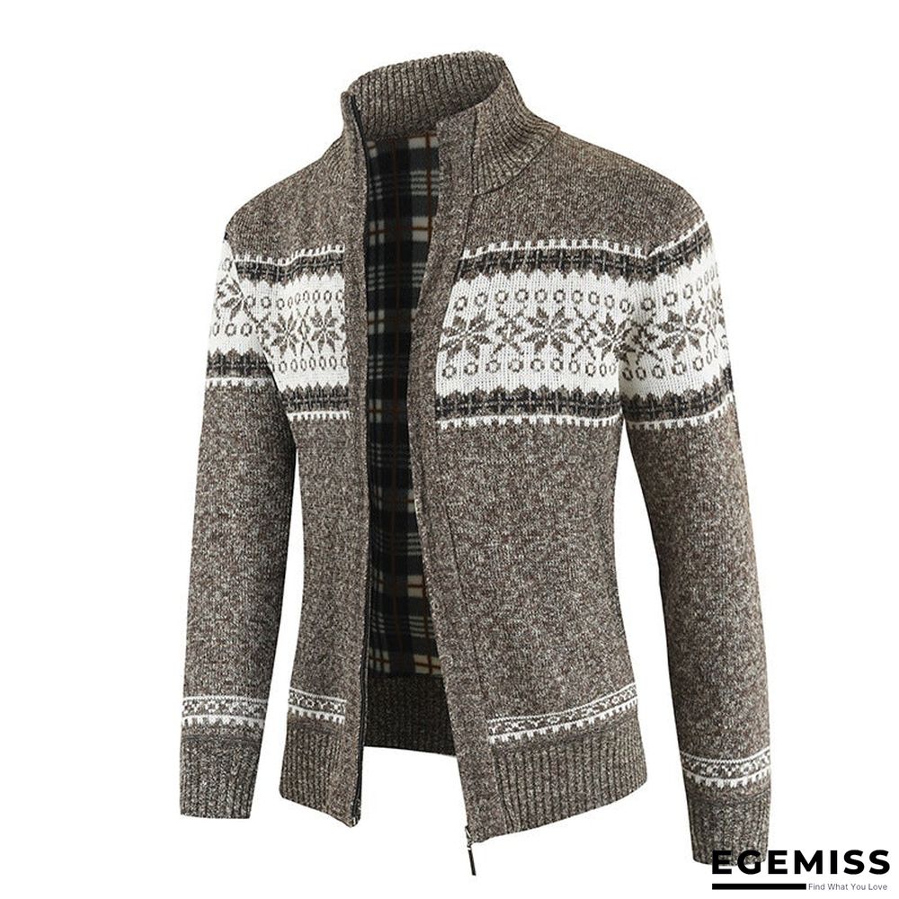 Men's Sweater With Color Matching Collar | EGEMISS
