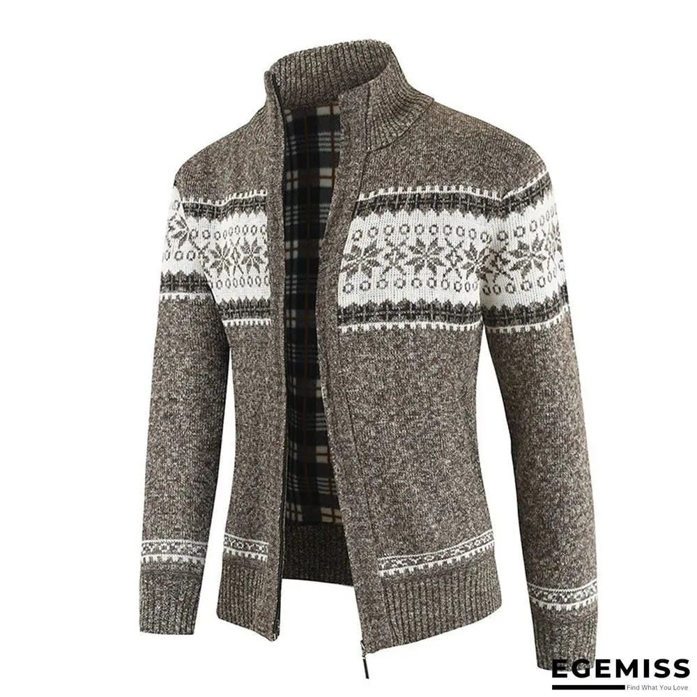 Men's Sweater With Color Matching Collar | EGEMISS