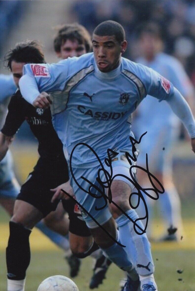 COVENTRY CITY HAND SIGNED LEON BEST 6X4 Photo Poster painting.