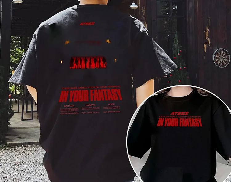 2025 Ateez World Tour In Your Fantasy T-Shirt  officialateezshop