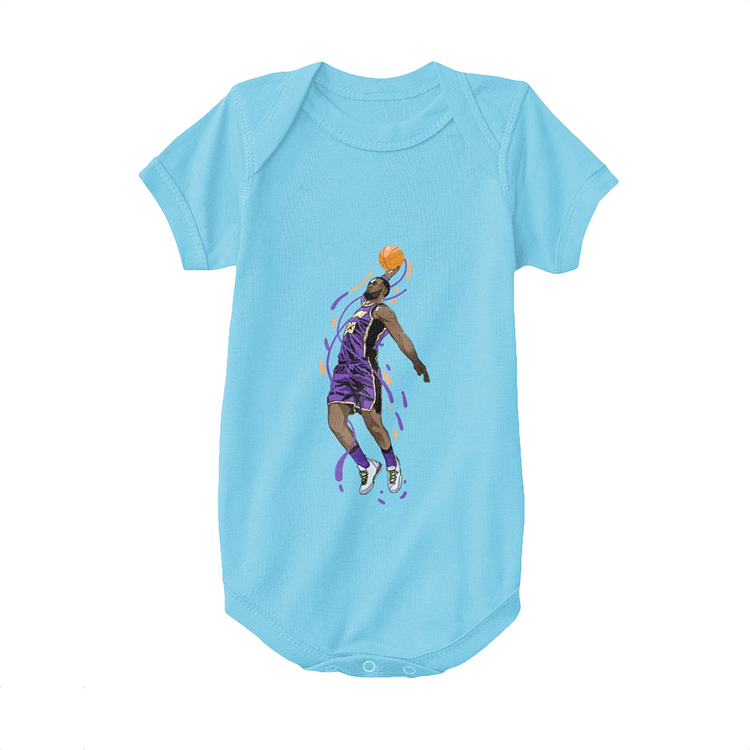 Los Angeles Lakers James, Basketball Baby Onesie