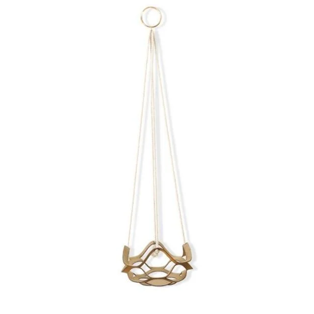 Genuine Leather and Rope Plant Hanger