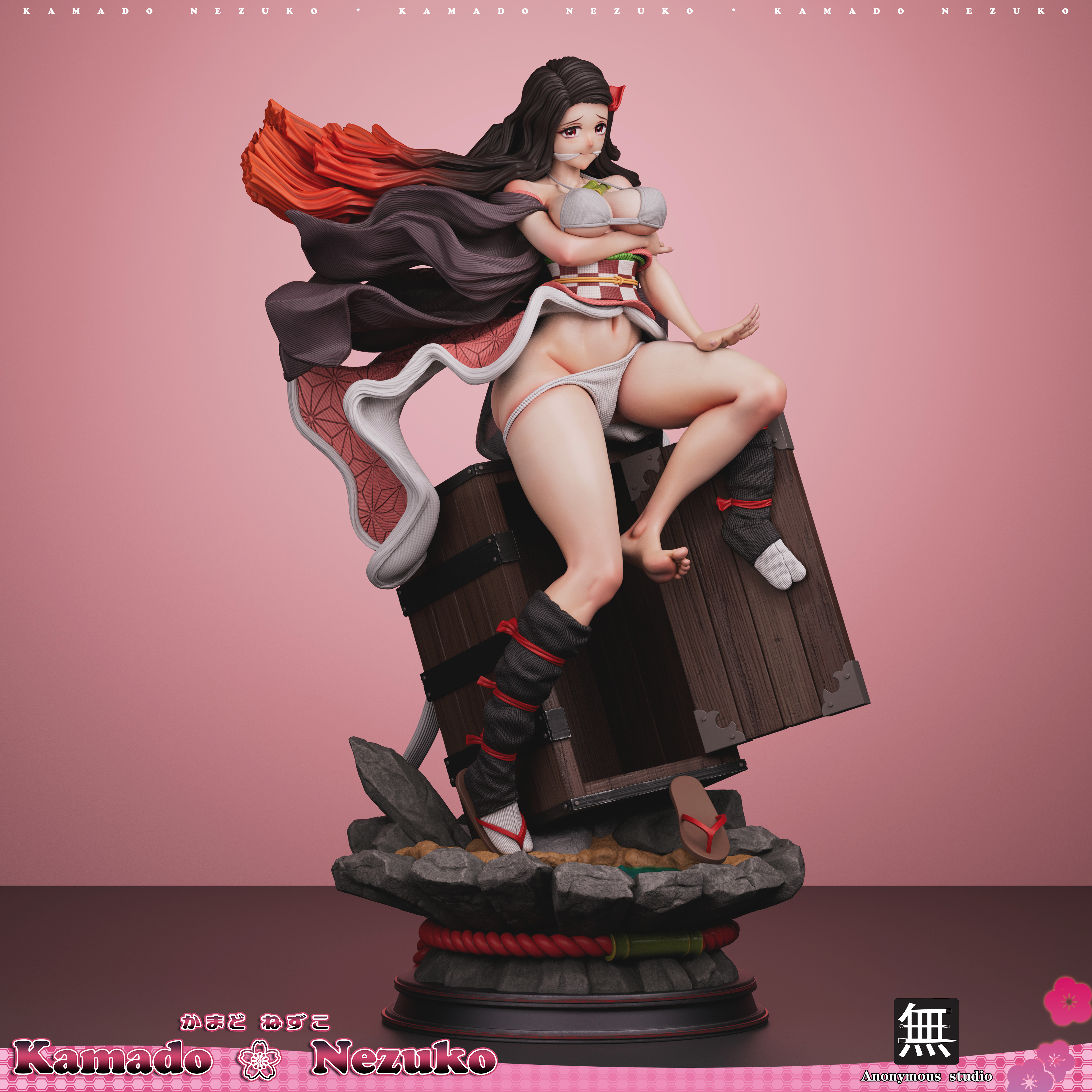 Anonymous Studio - Demon Slayer Nezuko Kamado 1/6 & 1/4 Statue(GK) (Adult 18+)-