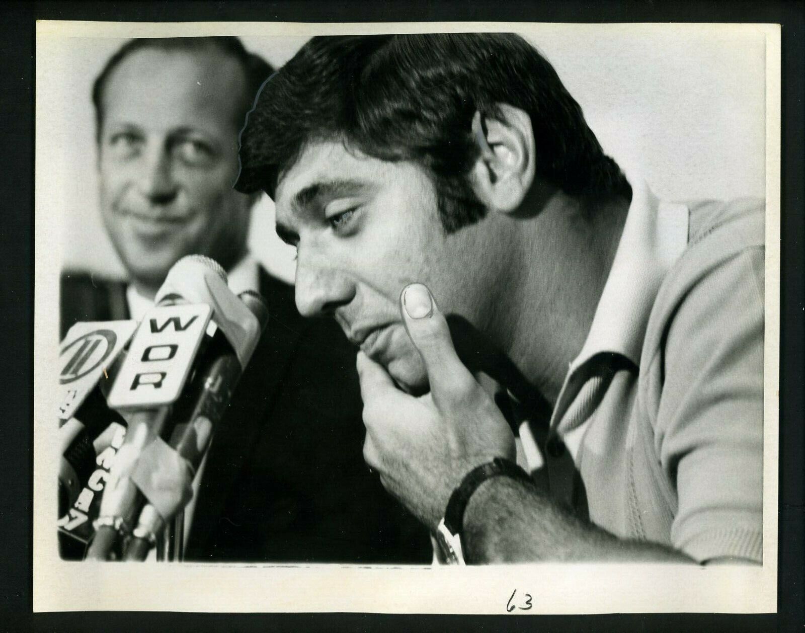 Joe Namath sells interest in Bachelors III 1969 Press Photo Poster painting NY Jets Pete Rozelle