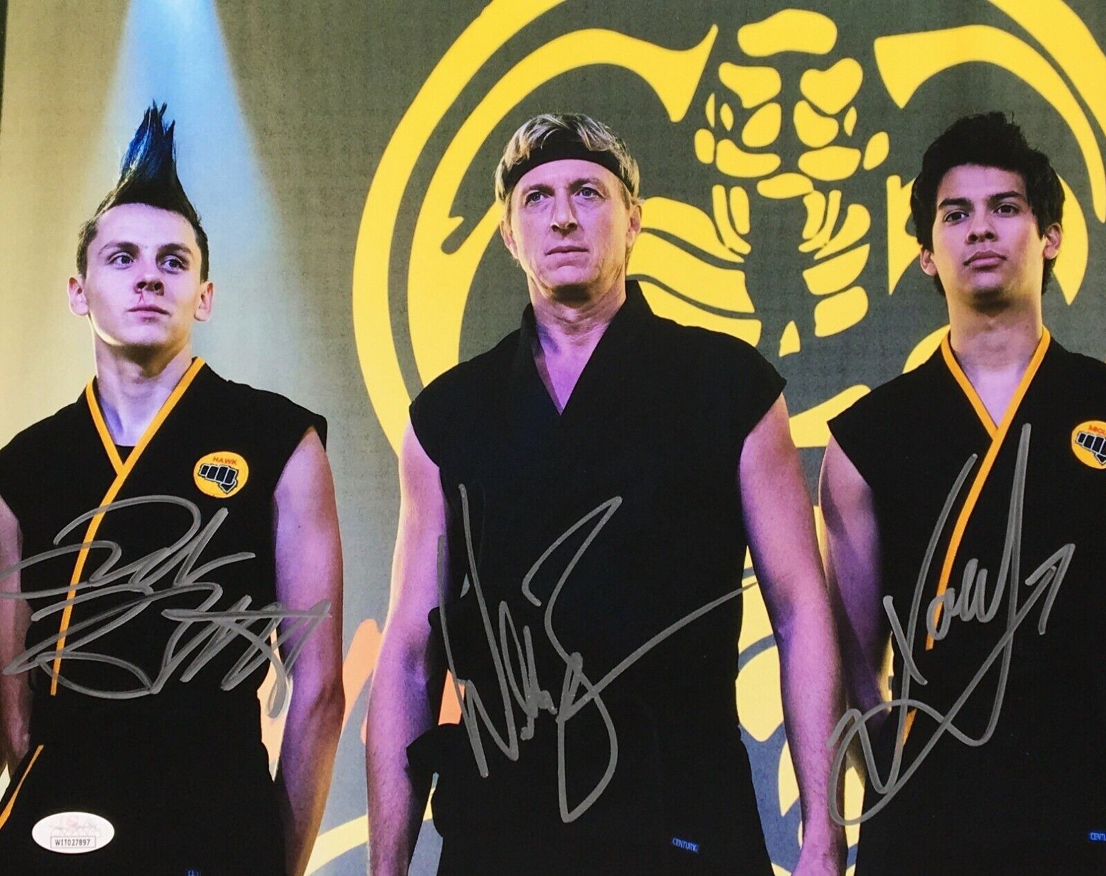 William Zabka Xolo Mariduena Jacob Bertrand Signed 11x14 Photo Poster painting JSA WIT027897