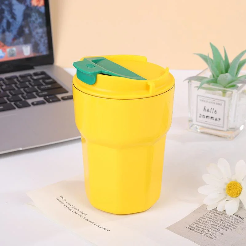 Coffee Cups-Bright-Pineapple Yellow And Green