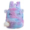 Kid Baby Girls Plush Backpack Cute Animal  Zipper Bookbag