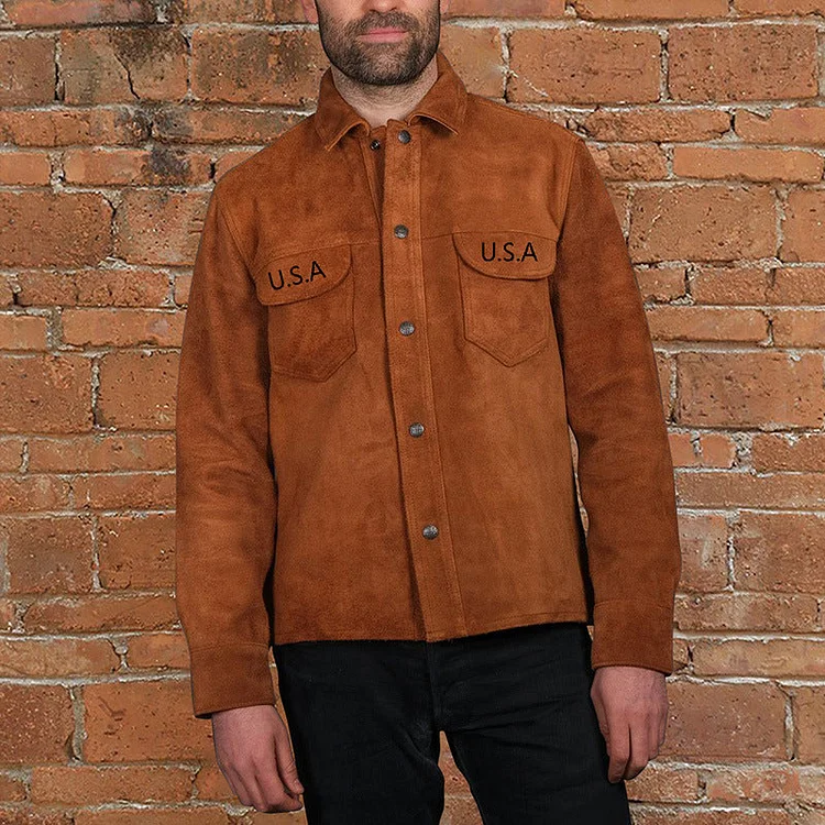 John Dutton Jacket Autumn and Winter Jacket Men's Casual Shirt Retro Jacket