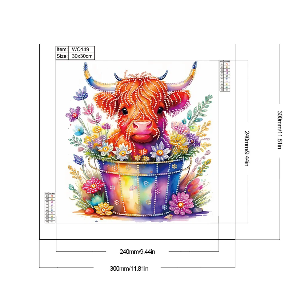 Diamond Painting - Partial Special Shaped Drill - Flower Yak(Canvas|30*30cm)