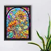 Diamond Painting -DIY Round Drill Stained Glass Sunflower