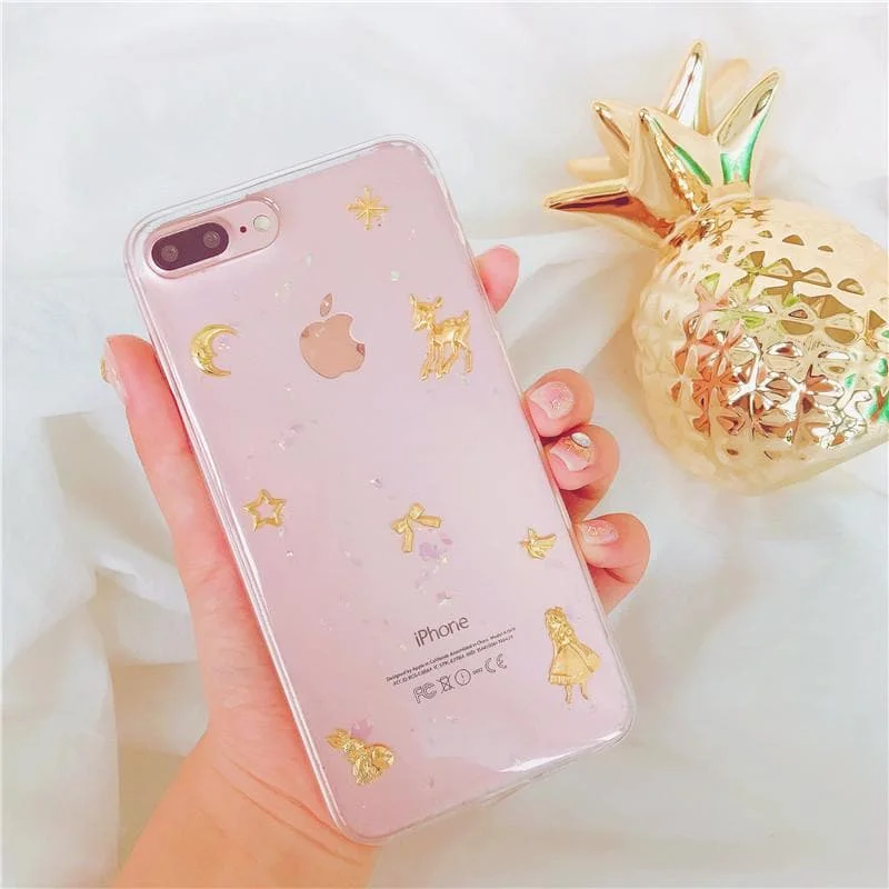 Transparent/Black Fairytale Stars Deer Phone Case SP1711419