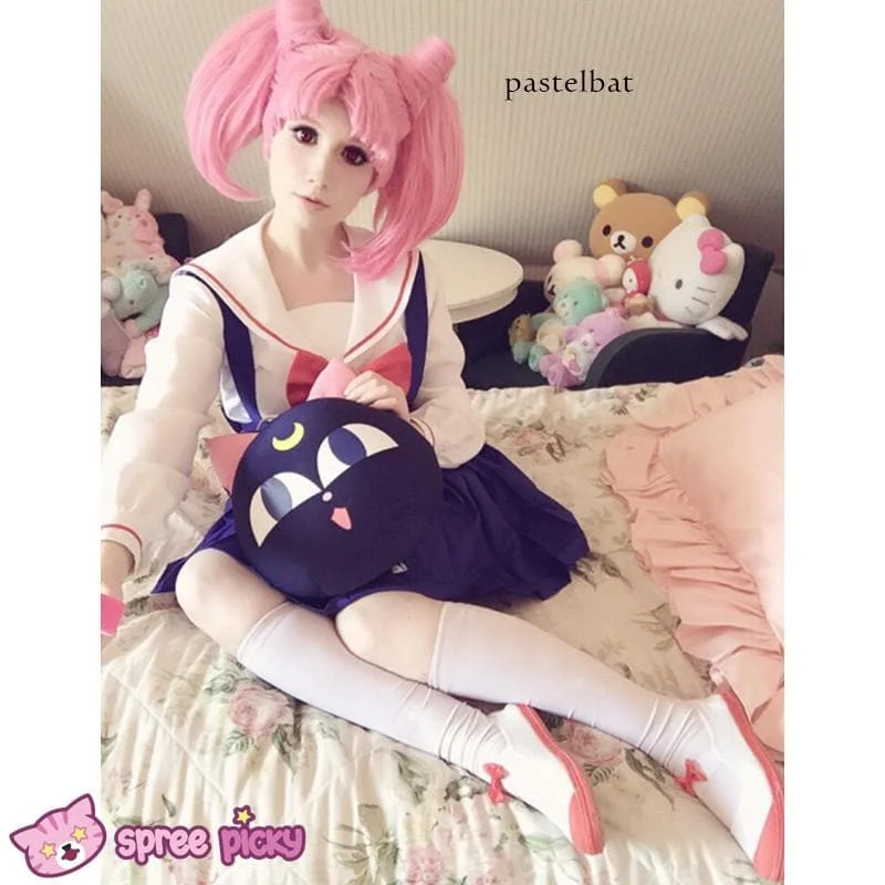 [Costume Made]Sailor Moon Chibi Moon Chibi Usa High School Uniform Cosplay Costume Set SP141616