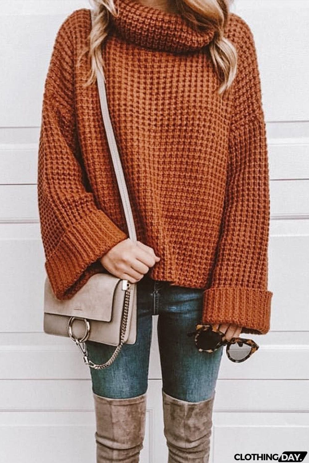 Turtleneck Knitted Sweater