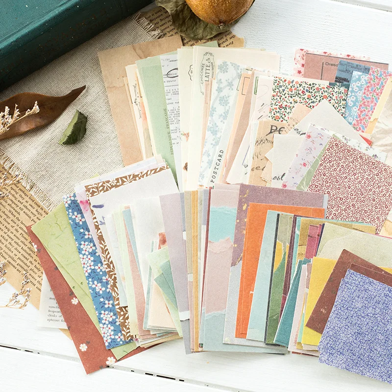 360 sheets, a total of 6 Korean light retro hand account decorative materials