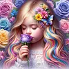 Luxury AB Velvet Diamond Painting Kit  -girl