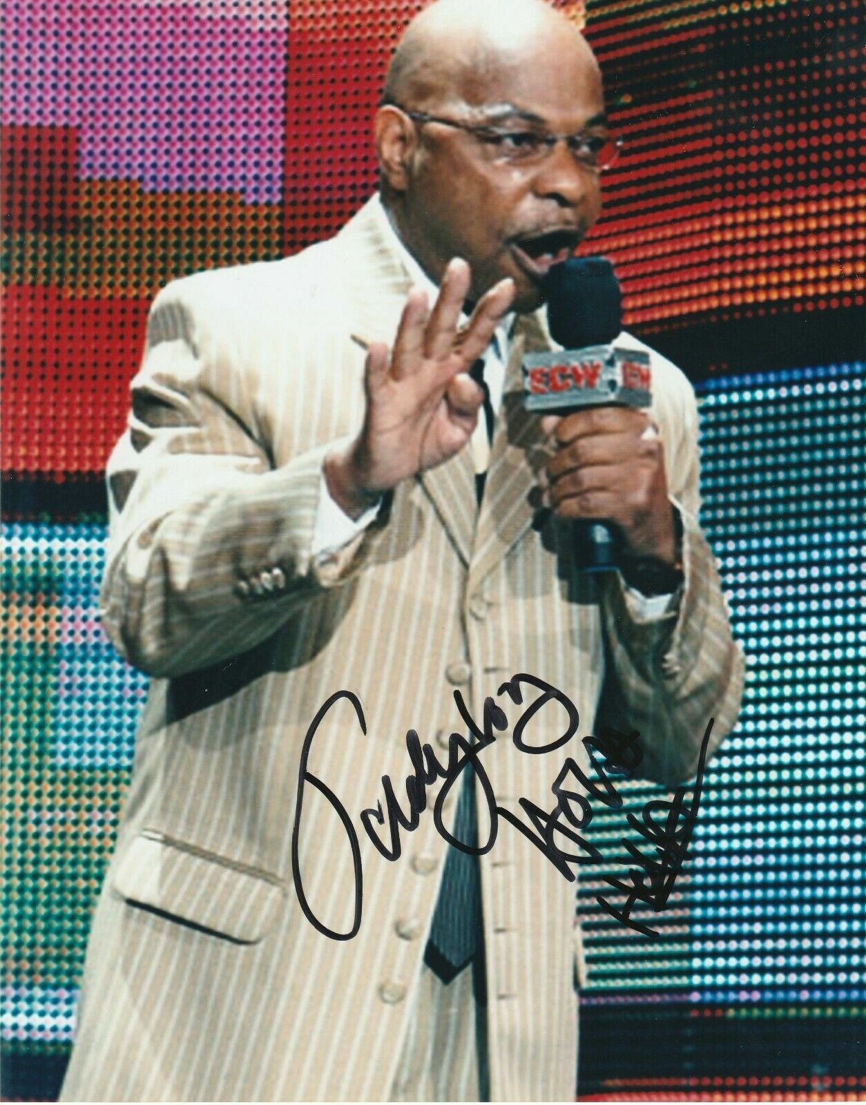 Teddy Long ( WWF WWE ) Autographed Signed 8x10 Photo Poster painting REPRINT