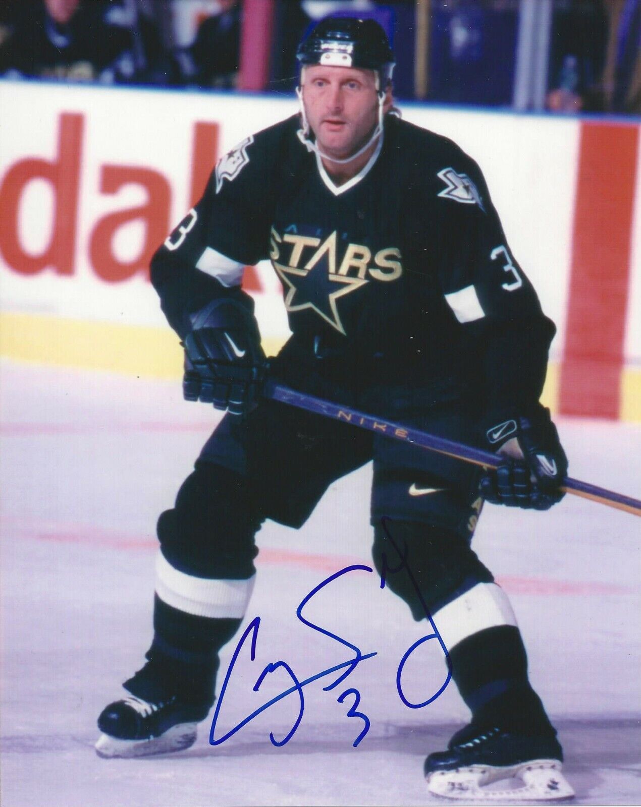 Craig Ludwig Autographed 8x10 Dallas Stars#11