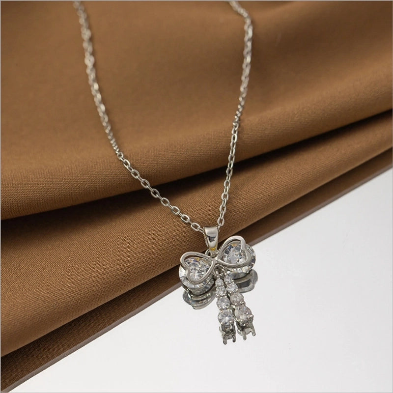 2 Pieces Minimalist Classic Style Geometric Titanium Steel Plating Pendant Necklace