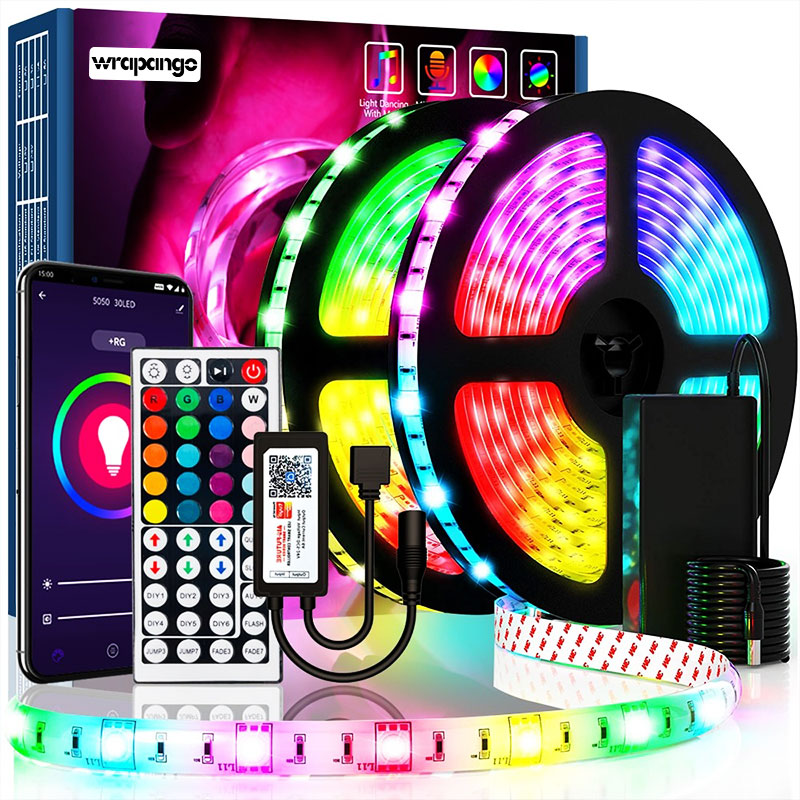 RGBIC Bluetooth LED Strip Lights Wifi Control