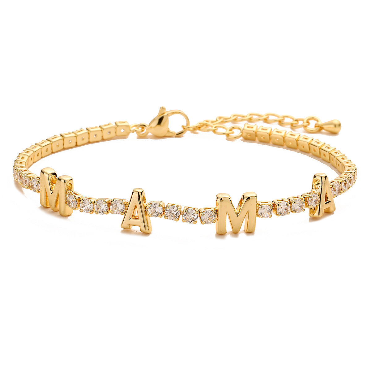 Women Chain Geometric Copper Inlay Bracelets