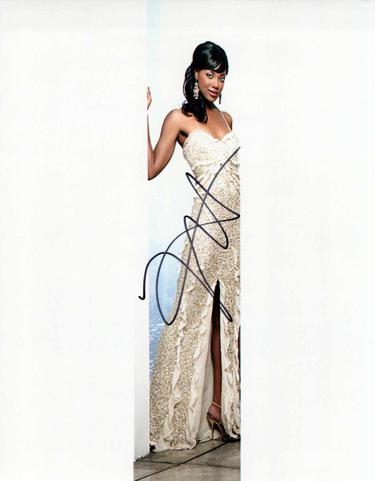 Tiffany Hines glamour shot autographed Photo Poster painting signed 8x10 #2