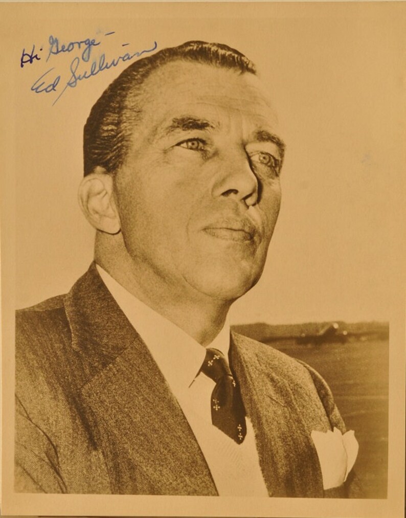 ED SULLIVAN SIGNED Photo Poster painting The Toast Of The Town wcoa