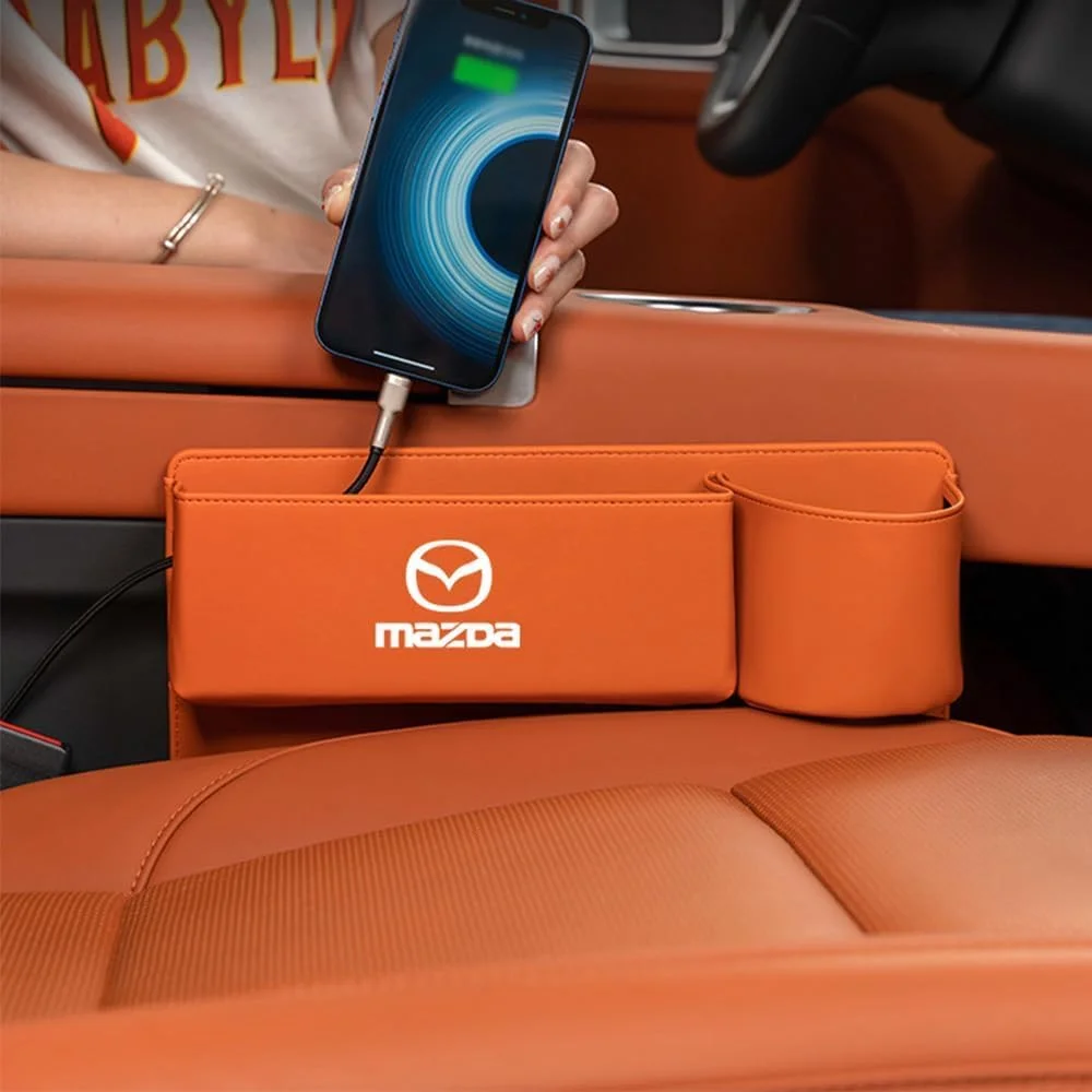 Multifunctional storage box for car seat gap